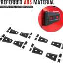 8PCS Door Hinge Covers Protector for 2007-2018 Jeep Wrangler JK JKU 4-Door (Matt Black)