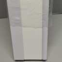 No Drill Light Filtering Cellular Shades for French Doors, 26"x70", White