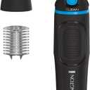 Remington Nose, Ear & Eyebrow Trimmer Dual Edge Precision Blades, CLEANBoost Easy-Clean System, Waterproof Wet/Dry Groomer, Rotary + Detail Heads, Eyebrow Comb Included