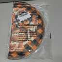 XCHI Fall Football Pumpkin Love Heart Flowers Plaid Round Placemats Set of 4 Table Mats for Party Home Kitchen Dining Table Decorations 14x14 Inch