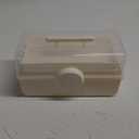 WMM Makeup Storage Organizer, Large Capacity Makeup Organizer with Transparent Visual Cover, Handle 3 Layers Portable Cosmetic Storage Box Easily Organize Your Cosmetics, Jewelry and Hair Accessories (11"White)