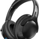 MIDOLA Bluetooth Headphones Over Ear 68H Playtime 6 EQ Wireless Headset with Microphone HiFi Stereo Foldable Lightweight Deep Bass for Travel Home Office Cellphone Black