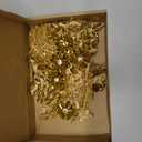 1 Pair of Handmade Rhinestone Appliques,26.5 * 18cm Gold Applique for Dress Wedding,Banquet Evening Gown,Photograph Shot Sewing Rhinestone Patches(Gold)