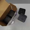 Bed Risers Furniture Risers Heavy-Duty Rectangular Adjustable Block Lift to 3 inches and 4.3 inches Desk, Sofa, Chair Legs, Refrigerator, Washing Machine Support up to 4000 pounds (2 layer(3inches), Square-black-4 Pack)