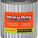 LAVEVE Corrugated Metal Garden Edging 6" x 20Ft, Landscape Edging Border for Lawn, Flower Bed, Garden Fence, Paver Edging (Silver)
