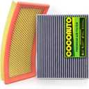 COCOAUTO Cabin & Engine Air Filter Kit for Ford Explorer 2.3L (2020-2024) & 3.0L (2020-26), Lincoln Aviator (2020-26), Police Interceptor Utility(2020-26), Replace FA1884, 7T4Z9601A, FP89, JX6Z9601A