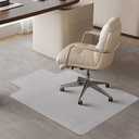 SHAREWIN Chair Mat for Carpeted Floor with Lip,47''36'' PVC Carpet Protector for Low Pile Carpets Heavy Duty Effective Grip Anti-Slip,Won't Crack,Easy to Clean for Office and Home