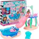 Gabby's Dollhouse, Purr-ific Pool Playset with Gabby and Mercat Figures, Color-Changing Mermaid Tails and Pool Accessories Kids Toys for Ages 3 and Up