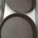 2 Pack of 26 inch Plant Saucer Round, 4.2" Depth Tray, Large Deep Plant Saucers for Pots, Heavy Duty Plastic Flower Plant Water Trays for Indoors Outdoor, Plant Drip Trays (Brown)