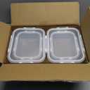 [80 oz & 36 oz]Extra Large Glass Food Storage/Baking Containers Set with Lids, 2 Pack 80 oz(10 cup)&2 Pack 36 oz (4.5 cup)Airtight Glass Container,Microwave,Oven,Freezer and Dishwasher, White