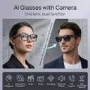 AI Smart Glasses with Camera 4K, Video Recording.Bluetooth for Men & Women -Hands-Free Recording Glasses with Audio, Al-Powered Wearable Tech