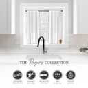 Kenney Rogers Twist & Fit Tension Window Curtain Rod, No Tools Installation, 5/8" Diameter, Adjustable 4884", Black