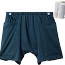 New Type of Urine Bag Pants,Underwear Urine Bag Pants for Elderly,Urine Drainage Bag Underwear,Nephrostomy Bag Pants for Abdominal Surgeries Patient (X-Large, Dark Blue)