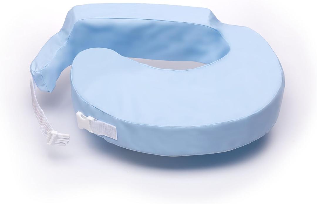 My Brest Friend Original Nursing Pillow Cover - Slipcovers For Baby - Vinyl, Adjustable Fit, Easy Care, Durable - Original Nursing Pillow Not Included, Blue
