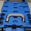 13Pcs Upper Control Arm Bushing Service Tool Kit Heavy-Duty Forged C-Frame Press Service Set Compatible with Ford, GM, Chrysler Suspension Repair