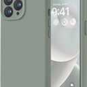 LOVE 3000 Designed for iPhone 14 Pro Case, Premium Silicone with [Soft Anti-Scratch Microfiber Lining] Shockproof Protective Phone Case for Men Women Girls 6.1", Calke Green