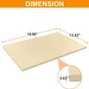 Extra Large Pizza Stone for Oven Baking, BBQ Grilling, 20" x 13.5" Rectangular Baking Stone Oven Bread Pan for Baking Bread, Universal High Temperature Cordierite BBQ Cooking Stone for Pellet Grill