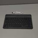 Ultra-Slim Bluetooth Keyboard Portable Mini Wireless Keyboard Rechargeable for Apple iPad iPhone Samsung Tablet Phone Smartphone iPadOS iOS Android (10 inch Black)