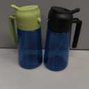 TrendPlain - Original 16oz/470ml Olive Oil Dispenser Bottle for Kitchen Gadgets and Air Fryer Accessories - Olive Oil Sprayer for Cooking w/Stickers - Black&Green