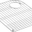 KOHLER K-6001-ST 14.7 Stainless Steel Sink Rack, 17-5/8" x 14-1/4", Use with Executive Chef™ Sinks, Dishwasher Safe, Rubber Feet