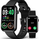 Smart Watch Fitness Tracker (Answer/Make Call), 24/7 Heart Rate Spo2 Blood Pressure Monitor Sleep Tracker, 114 Sports Modes Pedometer Calorie Step Tracker, Waterproof Activity Tracker for Women Men (Black)