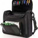 RPG Bag, Bag of Holding for Tabletop Role-Playing Game Accessories - Compact Travel RPG Player Essentials Organizer Holds RPG Bags Players Handbook, Dice, Character Sheets, Tokens & Miniatures (Black)