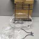 SMARTAKE Hanging Shower Head Caddy, Rustproof Bathroom Shower Shelf Organizer, SUS201 Stainless Steel Over The Storage Rack, for Toilet, Bathroom, Black