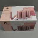 CALISTA Ion Hot Rollers for Long Hair | Hair Roller Clips Included | Heats to 230°F | Dual Voltage | Add Hands-Free Curls, Waves, and Volume (Pink, Long - 12)