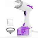 DBC Steamer for Clothes 1500W, 20S Fast Heat-up Portable Handheld Steamer for Clothes, 2 in 1 Fabric Wrinkle Remover with Fabric Brush, 250ml Water Tank, Ideal for Home, Office, Travel, Purple