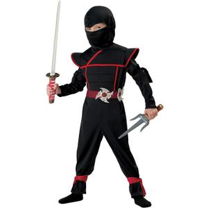 California Costumes Toddler Stealth Ninja Costume Medium (3T-4T) (Black/Red)