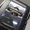 Hamilton Beach Smooth Touch Electric Automatic Can Opener with Easy Push Down Lever, Eliminates Sharp Edges, Opens All Standard-Size and Pop-Top Cans, Extra Tall, Black and Chrome (76606AG)