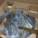 VASAGLE EKHO Collection - 360 Swivel Bar Stool, Height Adjustable Barstool with Storage, Synthetic Leather with Stitching, Mid-Century Modern, Kitchen Bar, Easy Assembly, Ink Black