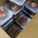 Plastic house 32 oz Premium Quality Bento Lunch Boxes Bento Square Lunch Boxes  (24 packs)