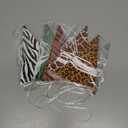 Tatuo 5 Pcs Jungle Safari Party Decorations Wild Animal Print Pennant Banners Wild Jungle Safari Animal Graduation Birthday Party Decorations Supplies for Baby Shower Zoo Decor