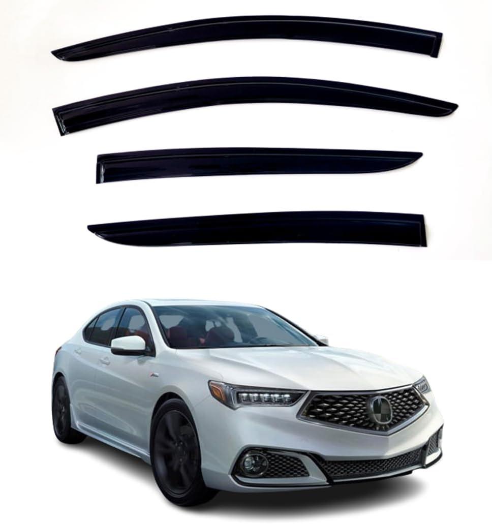 4Pcs Window Visors Vent Deflectors for Acura TLX 2021-2024 Rain Guards Shade