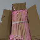 Sepwedd 50pcs pink Imitated Silk Fabric Bamboo Folded Hand Fan Bridal Dancing Props Church Wedding party favors with Organza Bags