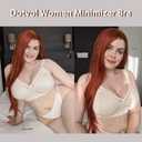 DotVol Women's Full Figure Minimizer Bras Comfort Large Busts Wirefree Non Padded Plus Size Bra, 36DD