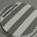 Creative QT SlideAway Toy Storage Organizer & Extra Large 52" Play Mat, Collapsible Storage Bins for Building Bricks, Small Blocks, Toys, Drawstring Cleanup for Kids Playroom & Classroom, Grey Stripes