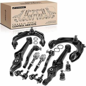 A-Premium 12Pcs Front Suspension Kit, Upper Lower Control Arm, Sway Bar Link, Lower Ball Joint, Inner Outer Tie Rod End, Compatible with Honda Accord 1998-2002, Acura TL 1999-2003, CL 2001-2003