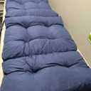 Bench Cushion for Outdoor Furniture, 48x18x5 Inch, Waterproof Outdoor Bench Cushion, Tufted Bench Seat Cushion, Fade-Resistant Bench Pillow, Patio Bench Pad for Outdoor/Indoor Chair, Navy Blue