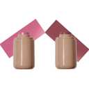 Matte Blush Stick Creamy Natural Looking Finish 2 PCS Face Blush Long-Lasting Lightweight Buildable Blushes Stick for Cheeks (Bright Coral& Bronze Glow)