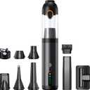 Car Vacuum Portable Cordless,18000Pa 4in1 Portable Handheld Cleaner Vacuum &Air Duster 2 Suction Modes Power Blowing&Inflating, Brushless Motor Vacuum with Multi Nozzles for Car,Keyboards, Office,Pet
