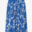 Plus Size Boho Dresses for Women 2026 Summer Spring Floral Short Sleeve V Neck Smocked Flowy Vacation Maxi Dress Sun Dresses for Beach Wedding Party Baby Shower White Blue Floral L