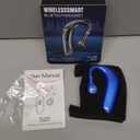 Bluetooth Headset V5.4, 23H Talk Time Wireless Headphone Cell Phone Earpiece with LED Display, Handsfree Single Earbud with Mic for Driving Trucker Office Business Work Rotatable Fit Left/Right Ear