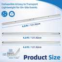 4ft-10ft Double Layer Adjustable Crossbar with Hangers