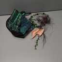 Fairy Wings for AdultsFairy Costume Set with Floral Garland, Fairy Hair Tinsel, Wand & Elf Ears  29"x21" Organza Butterfly Wings  Ideal for Cosplay, Party, Black