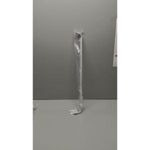 Adjustable Double Curtain Rod with 2.5 and 3.5 Inch Projection - 28-48 Inches, White Finish, Includes Mounting Hardware - 1 Pack