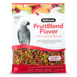 ZuPreem Fruitblend Flavor With Dry Natural Flavors Avian Diets Medium & Large Adult Bird Food 1.6kg BBD: 08-02-26