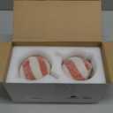 Baquler Set of 2 Christmas Candy Light Indoor Flameless Candles LED Candy Cane Light Xmas Red and White Glitter Ball Battery Operated Candles for Xmas Gift Holiday Party Room House Home Table Decor