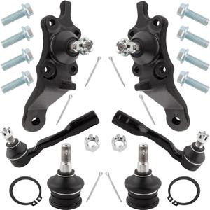 BOXI 6pcs Complete Front Suspension Kit fit for Toyota Sequoia 2001 2002 / Tundra 2000 2001 2002 - All Models Fits 2WD & 4x4 | K90262 K90263 K90255 ES3564 ES3565